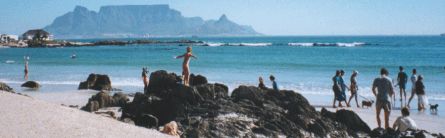 Bloubergstrand mit Tafelberg, nur 40 min. entfernt